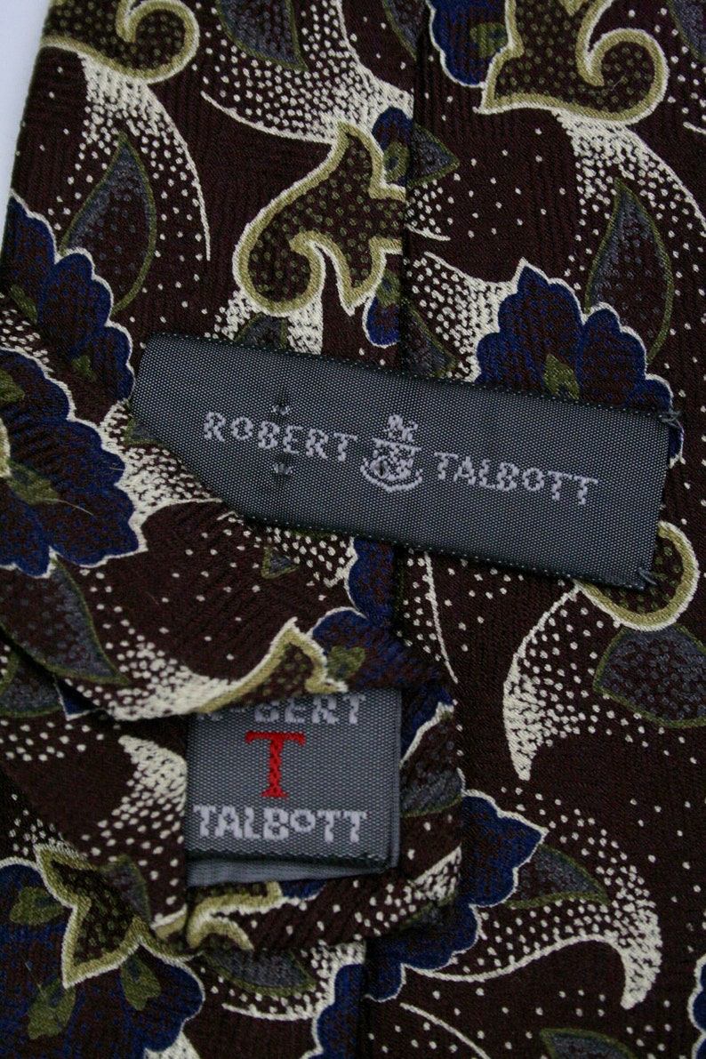 Vintage Silk Necktie Rober Talbott Tie