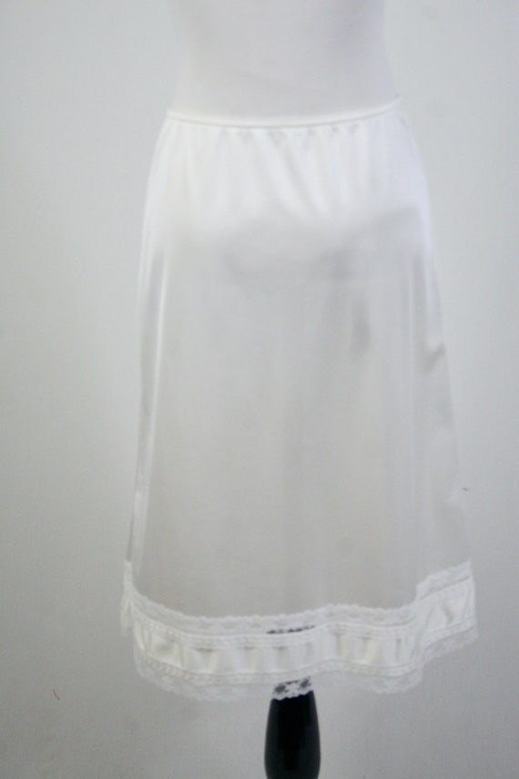 Vintage Slip White Nylon Half Slip Gem