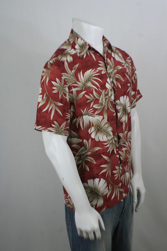 Vintage Aloha Shirt Rayon Island Shores Shirt Sma… - image 5