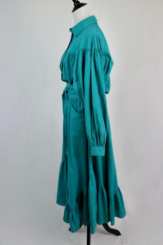 Vintage 1980s Dress Choon California Cotton Full … - image 8