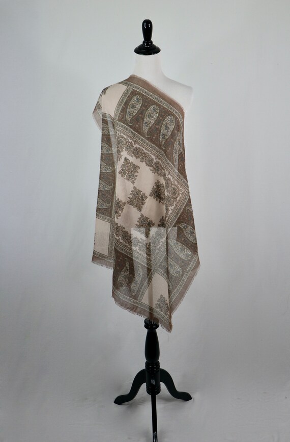 Vintage Scarf Russian Style Square Scarf - image 2