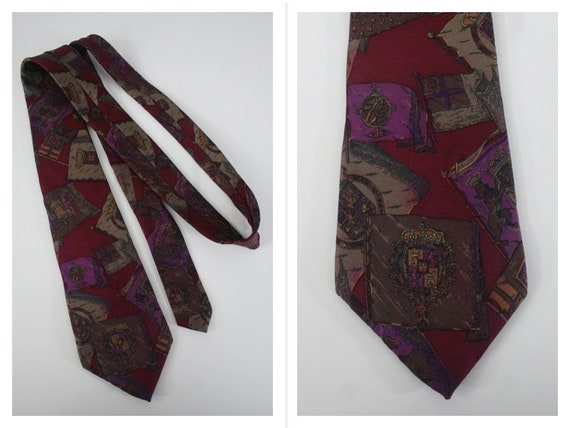 Vintage Necktie Silk Guy Laroche Paris Tie - image 1