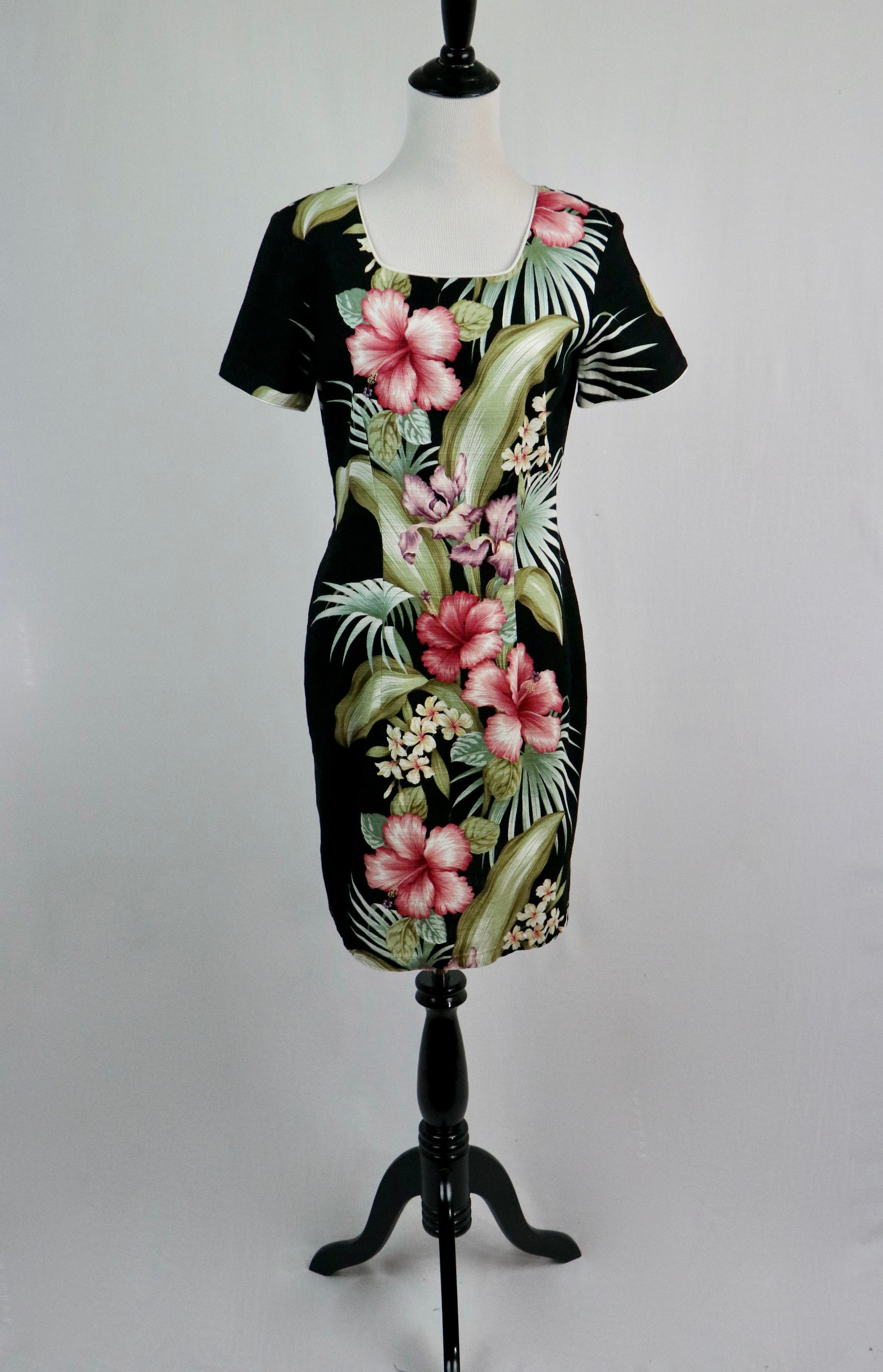 Vintage Hawaiian Dress Liberty House Young Hawaii Sheath