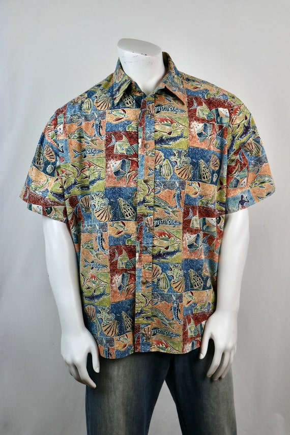 Vintage Hawaiian Shirt Kahala Cotton Shirt XXL - image 3