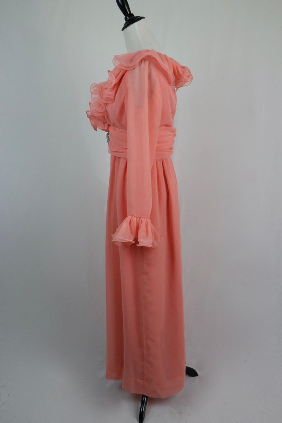 Vintage 1960s Evening Dress Lillie Rubin Ruffled … - image 8