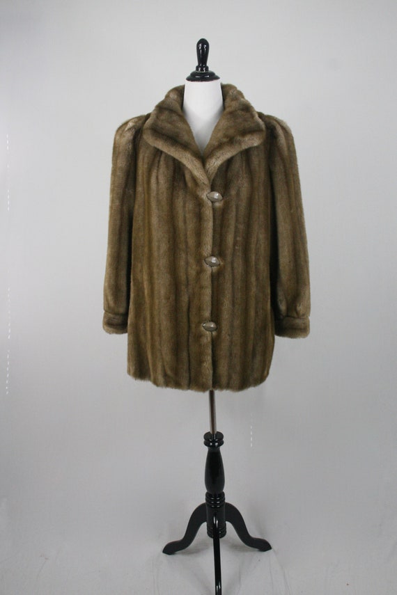 Vintage Faux Fur Coat Country Pacer Car 