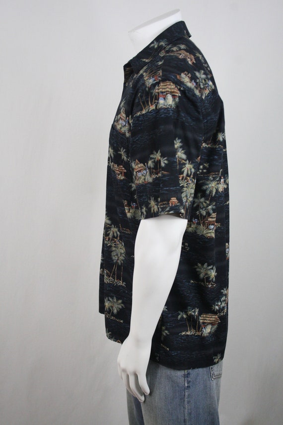 Vintage Aloha Shirt Cotton Moda Campia Shirt Medi… - image 7