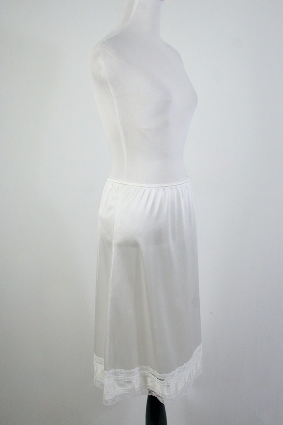 Vintage Slip White Nylon Half Slip Gem