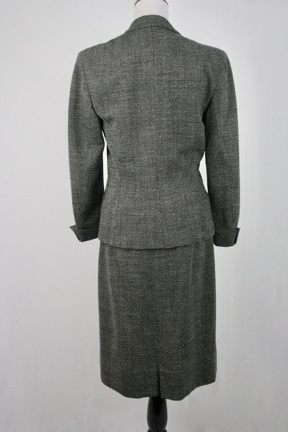 Vintage 1950s Skirt Suit Wool Townley Godchaux's … - image 6