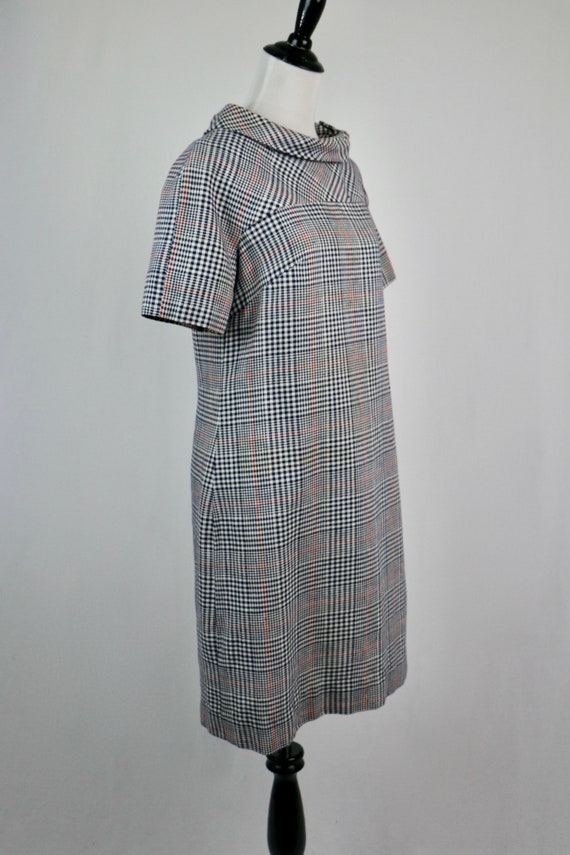 Vintage 1970s Dress Page Boy Dallas Plaid Dress - image 5