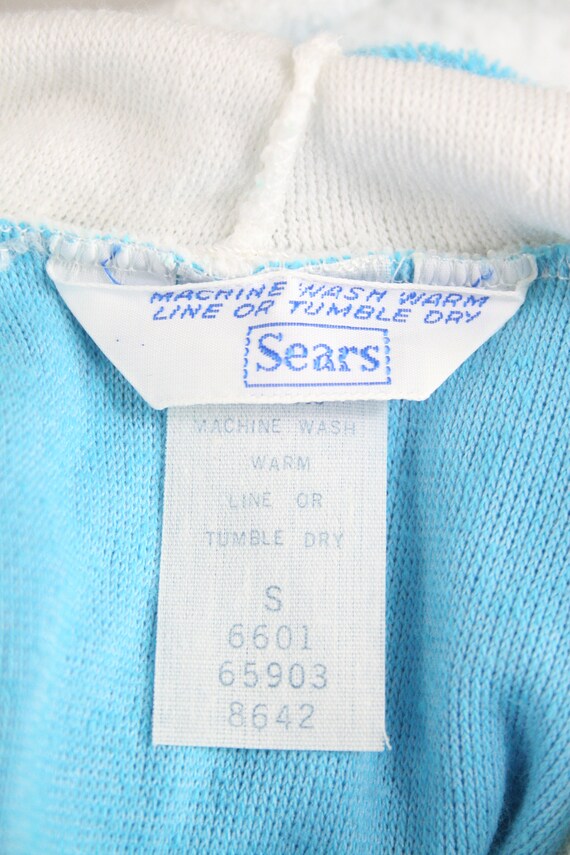 Vintage Swim Suit Coverall Terry Cloth Sears Shor… - image 9