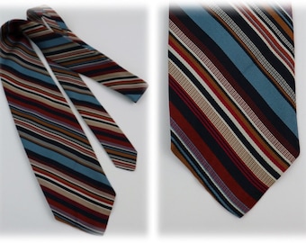 Vintage Necktie Silk Striped Posh Joe Hirsch Tie