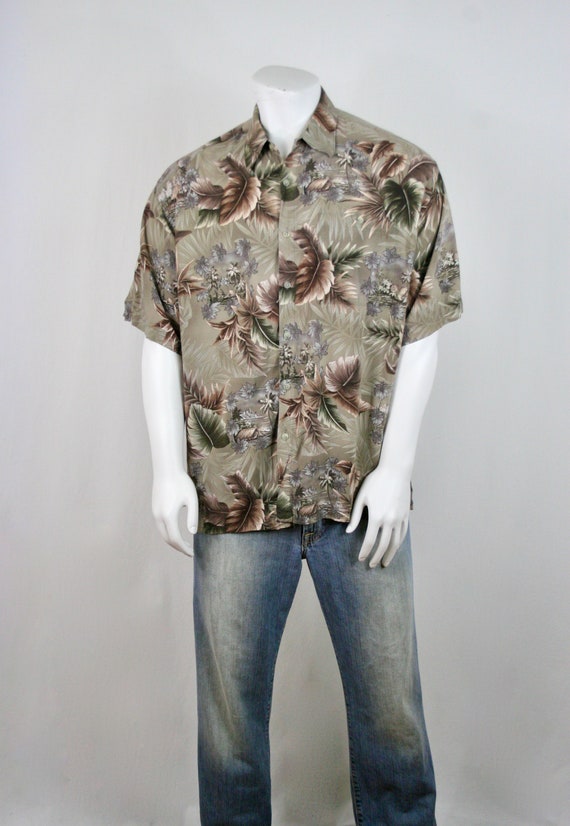 Vintage Aloha Shirt Rayon Campia Moda Shirt XL - image 3