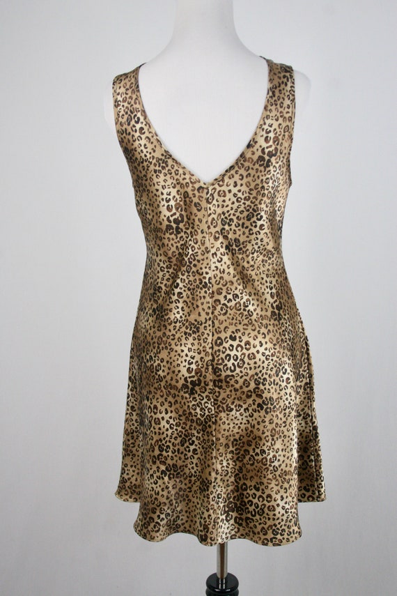 1990s Night Gown Leopard and Lace Nightgown Medium - Gem