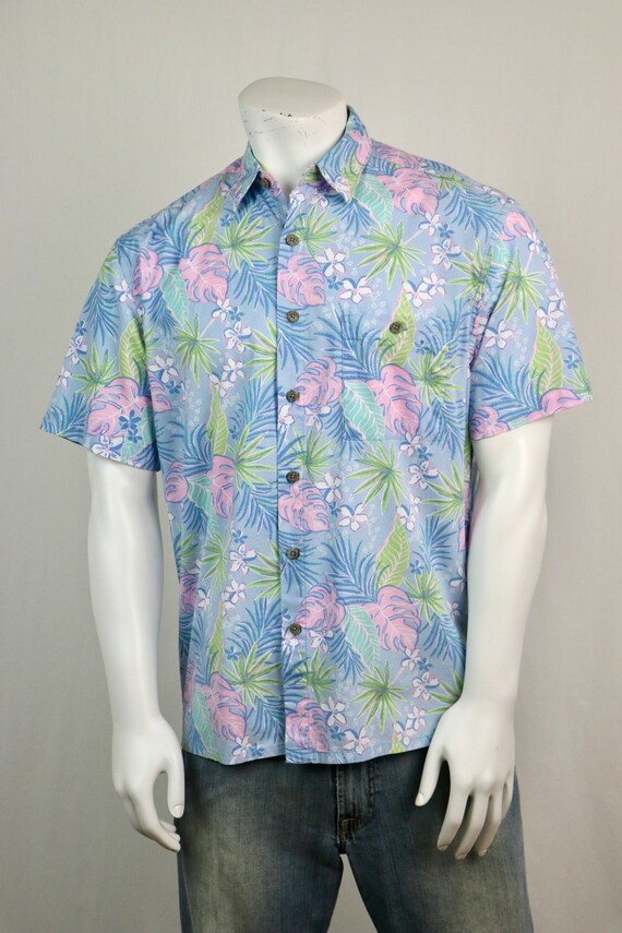 Vintage Aloha Shirt Island Shores Patel Cotton Ha… - image 3