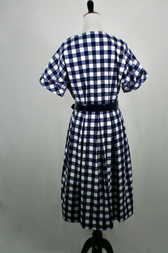 Vintage 1980s Dress Willi of California Cotton Pl… - image 6