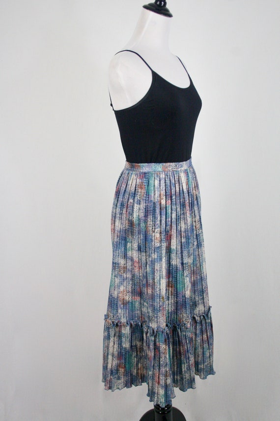 Vintage Skirt Micro Pleated Ruffled Skirt - image 5
