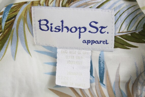 Vintage Hawaiian Shirt Bishop St. Apparel Rayon P… - image 9