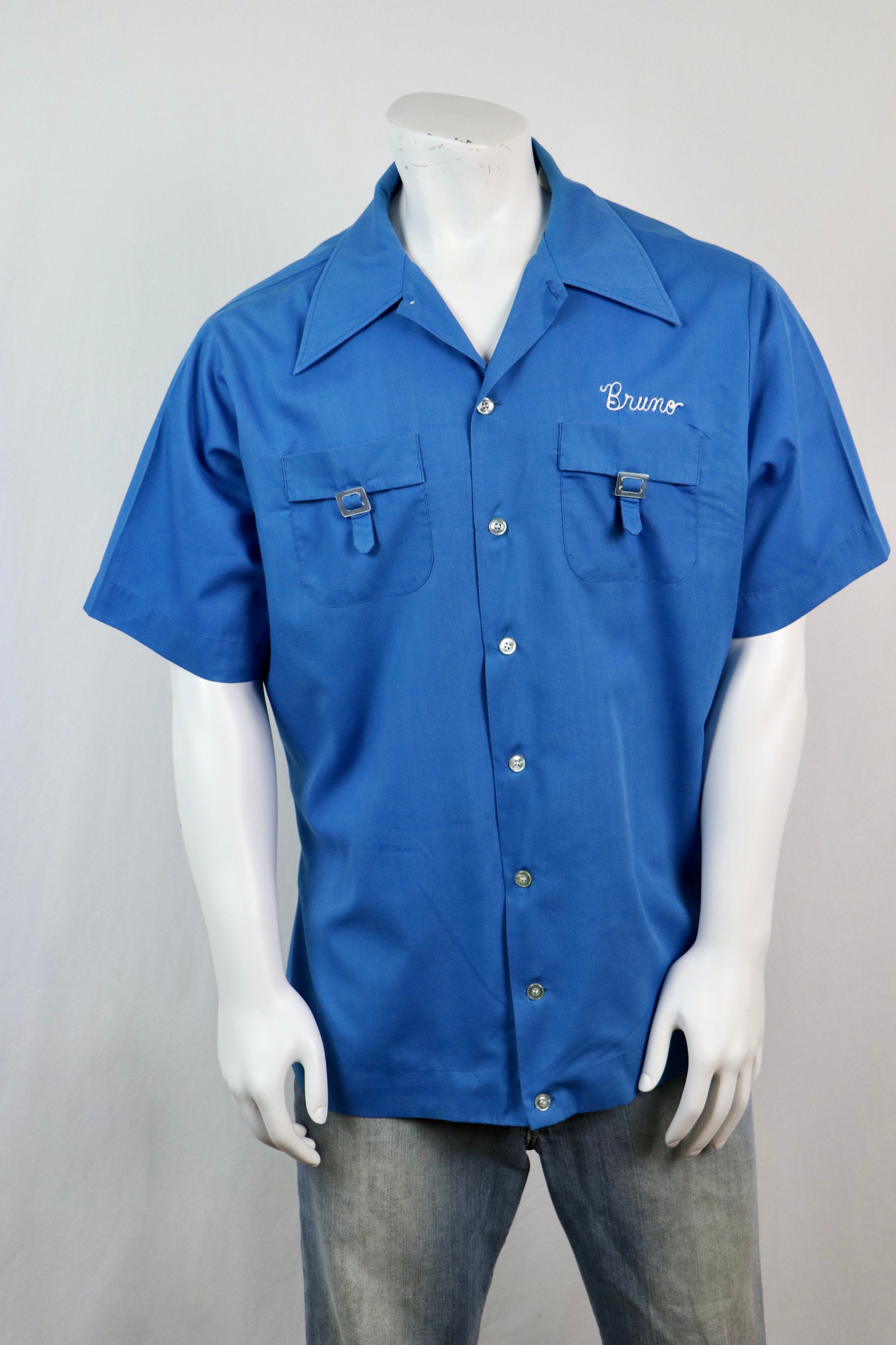 Vintage 1970s Bowling Shirt King Louie Shirt XL - Etsy