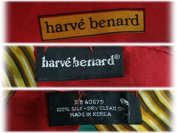 Vintage Scarf Silk Harve Benard Large Square Scarf - image 10