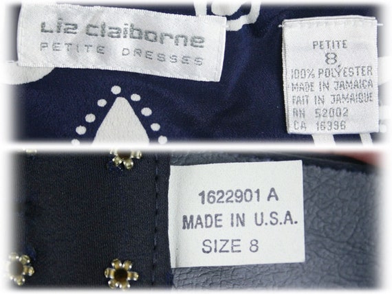 1980s Dress Liz Claiborne Petite Secretary Dress … - image 10