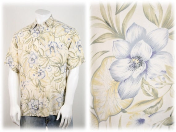 Vintage Aloha Shirt Rayon Campia Moda Shirt Medium