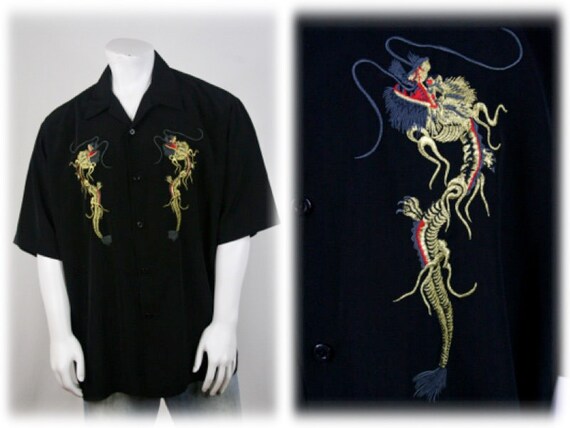 Vintage Shirt Dragonfly Clothing Company Shirt XXL