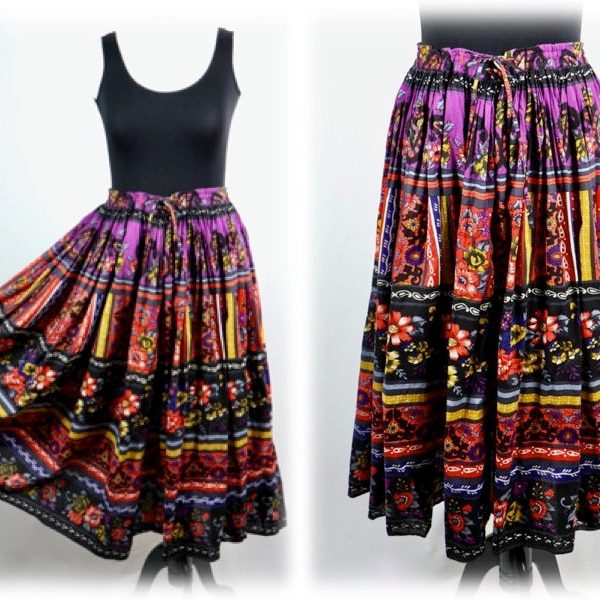Vintage Skirt Phool Boho India Cotton Skirt