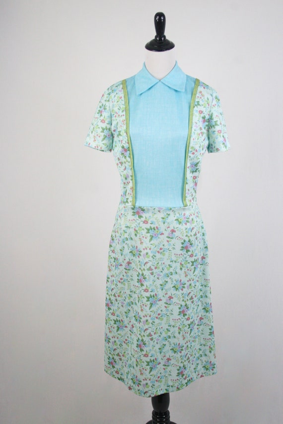 1970s Dress Floral Handmade Dress - image 3