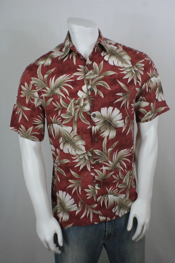 Vintage Aloha Shirt Rayon Island Shores Shirt Sma… - image 3