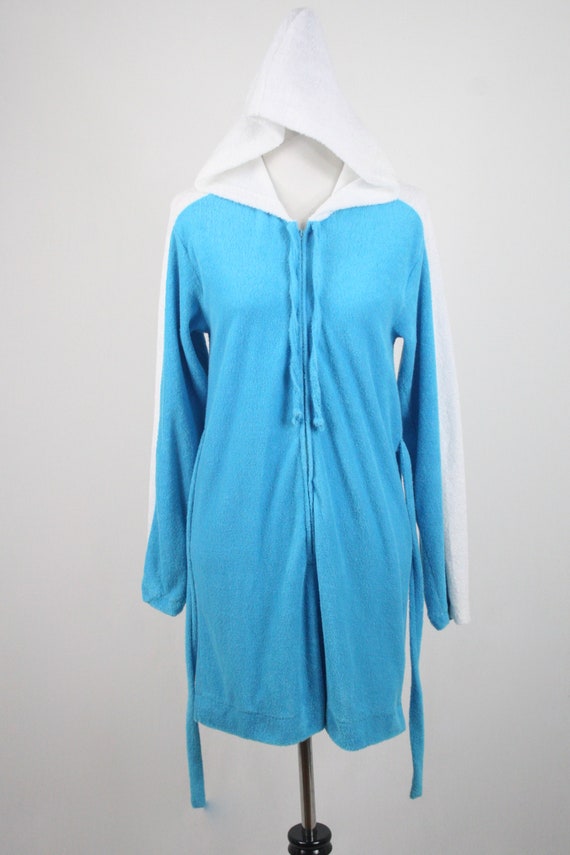 Vintage Swim Suit Coverall Terry Cloth Sears Shor… - image 3