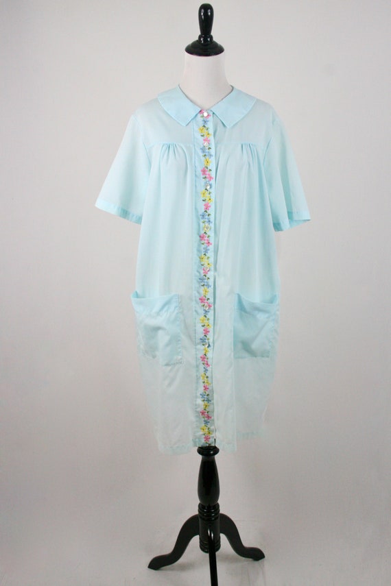 Vintage Robe Poly Cotton Button Front Dixie Belle… - image 2