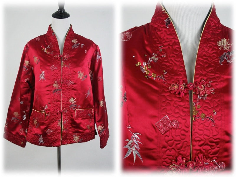 Chinese Satin Jacket - Etsy