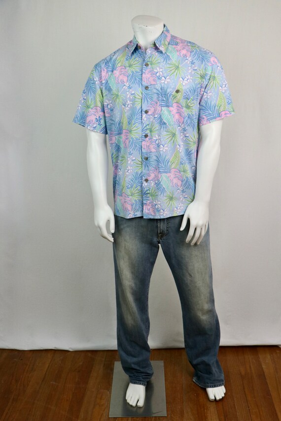 Vintage Aloha Shirt Island Shores Patel Cotton Ha… - image 2