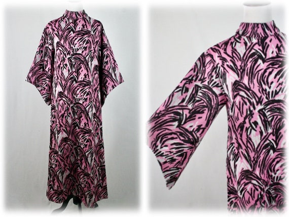 1970s Maxi Dress Pointed Angel Sleeves Dress