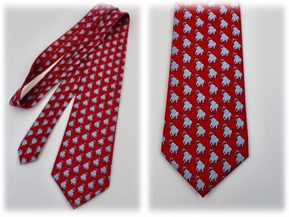 Republican Elephant Silk Necktie Sero Tie