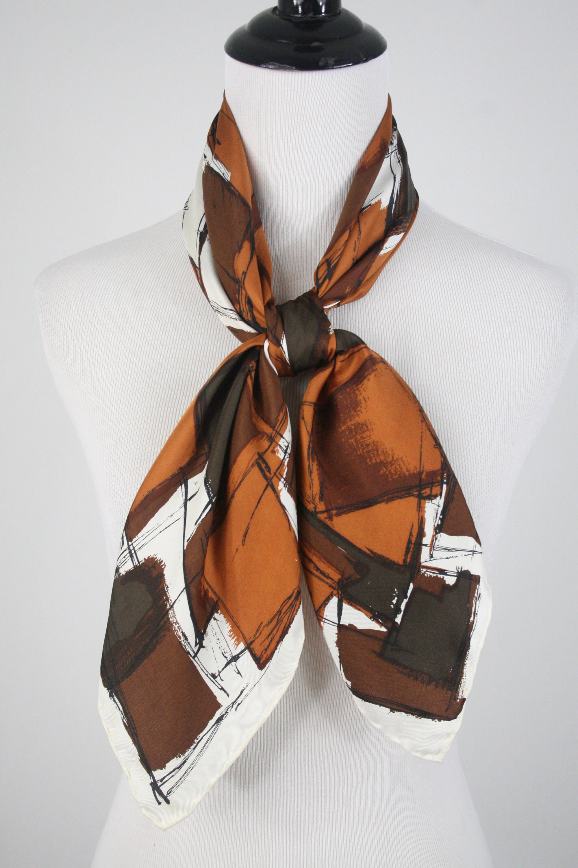 Vintage Silk Scarf Jacqmar Large Square Designer Scarf Etsy