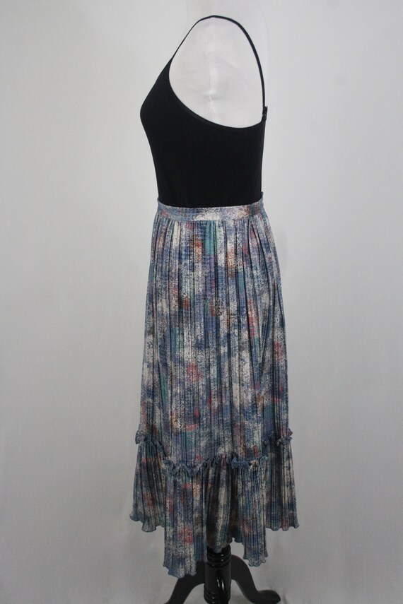 Vintage Skirt Micro Pleated Ruffled Skirt - image 7