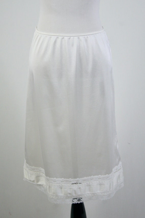 Vintage Slip White Nylon Half Slip Gem