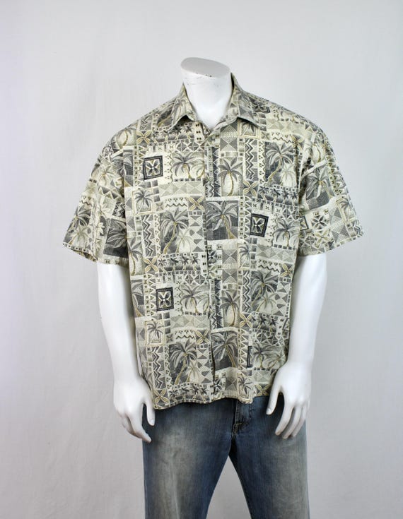 Vintage Aloha Shirt Hollis River Cotton Shirt XL