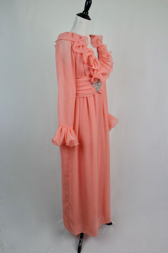 Vintage 1960s Evening Dress Lillie Rubin Ruffled … - image 6