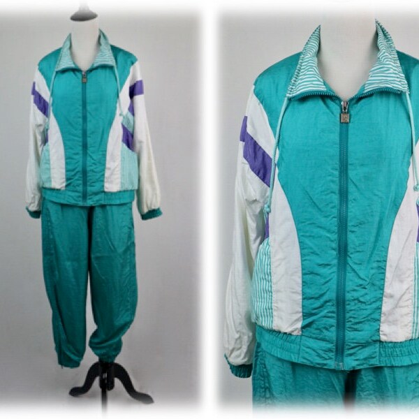 Vintage 1990s Tracksuit Petite Sophisticate Windsuit Small