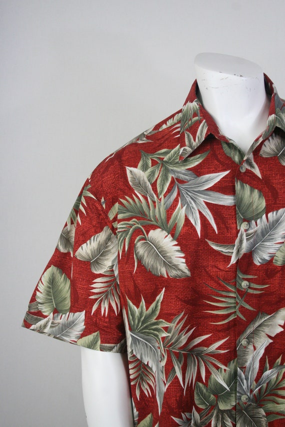 Vintage 1990s Aloha Shirt Cotton Pierre Cardin Sh… - image 4