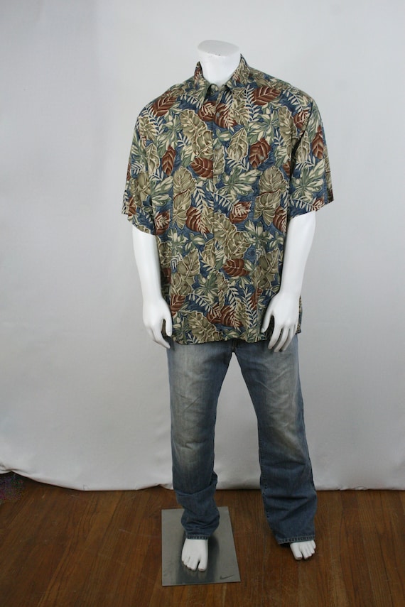 Vintage Aloha Shirt Izod Rayon Shirt XL - image 2