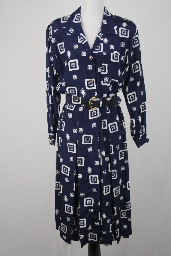 1980s Dress Liz Claiborne Petite Secretary Dress … - image 3