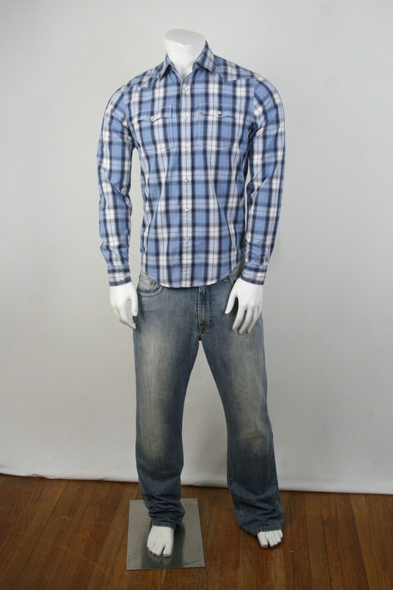 Western Shirt Levi's Pearl Snaps Cotton Shirt Sma… - image 2