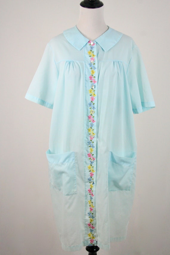 Vintage Robe Poly Cotton Button Front Dixie Belle… - image 3