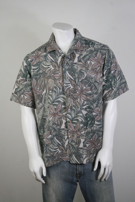 Vintage Aloha Shirt Batik Bay Washable Silk Shirt… - image 3