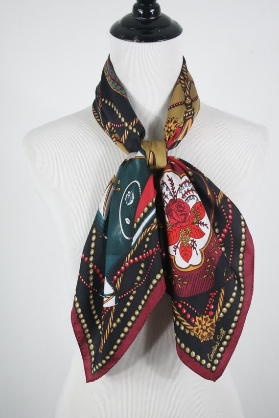 Vintage Scarf Silk Teapots British Designers at t… - image 7