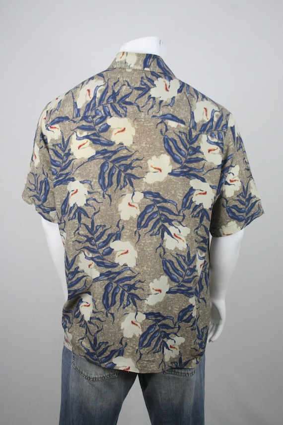 Vintage Aloha Shirt Rayon Puritan Shirt Large - image 6